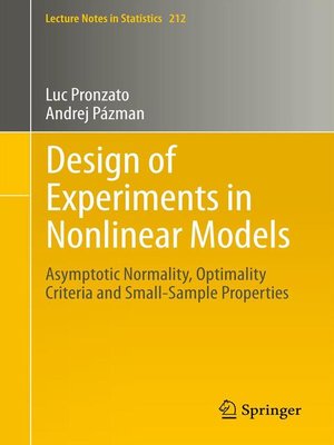 cover image of Design of Experiments in Nonlinear Models